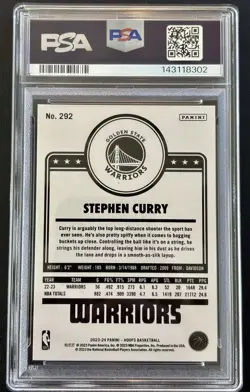 2023-24 Panini NBA Hoops - Stephen Curry #292 Premium Box Set /199 PSA 10 POP 21 - Image 5