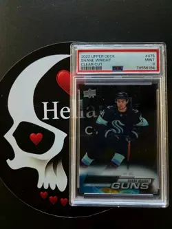 2022-23 Shane Wright Young Guns Clear Cut Rookie PSA 9 #475 Seattle Kraken RC UD - Image 1