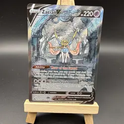Pokemon TCG Zacian V GG48/GG70 Crown Zenith: Galarian Gallery Illustration Rare - Image 1