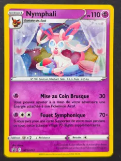 Carte Pokemon Nymphali SWSH211 PROMO HOLO Epee Bouclier FR Excellent Etat - Image 1