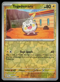 Togedemaru 050/159 Common Journey Together Pokemon Reverse Holo Near Mint - Image 1