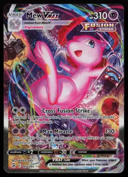 Mew VMAX 269/264 Fusion Strike FST Alternate Art Pokemon LP - Image 1