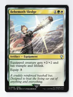 Behemoth Sledge Regular Commander FINAL FANTASY MTG Magic the Gathering Card NM - Image 1