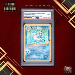 🇫🇷 TORTANK HOLO PSA 9 - CELEBRATIONS 25 ANS 2/102 FR Carte Pokemon 🇫🇷 - Image 1