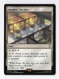 Bonders' Enclave Rare Commander FINAL FANTASY MTG Magic the Gathering Card NM - Image 1