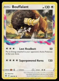 Bouffalant 148/196 Rare Lost Origin Pokemon Near Mint - Image 1