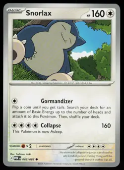 Snorlax 063/088 Common Perfect Order Pokemon Near Mint - Image 1