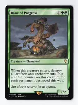 Bane of Progress Rare Commander FINAL FANTASY MTG Magic the Gathering Card NM - Image 1