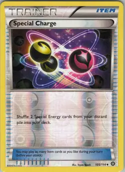 Special Charge 105/114 Uncommon - Pokemon XY: Steam Siege - Reverse Holo (NM) - Image 1
