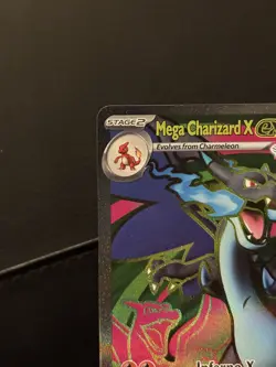 2025 Pokemon Phantasmal Flames Mega Charizard X ex Ultra Rare #109/094 - Image 2