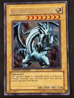 Blue-Eyes White Dragon FL1-EN001 Forbidden Legacy Ultra Rare LP Yu-Gi-Oh - Image 1