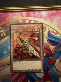 Yugioh! Volcanic Rocket SGX1-ENH10 Secret Rare Speed Duel NM - Image 1
