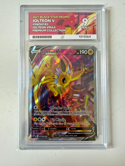 Jolteon V SWSH183 Black Star Promo VMAX Premium Collection Graded - ACE 9 - Image 1