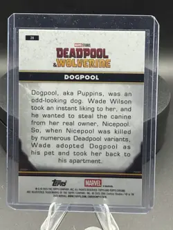 2025 TOPPS CHROME DEADPOOL DOGPOOL /5 RED BLACK - Image 2