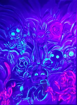 ACEO ORIGINAL OOAK HAND-DRAWN SKETCH CARD 1/1 Rick And Morty Signed By Artist! - Image 3