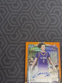 2025-26 Bowman Basketball Grace Knox 1st Bowman Orange Mojo Auto 1/25 - Image 2