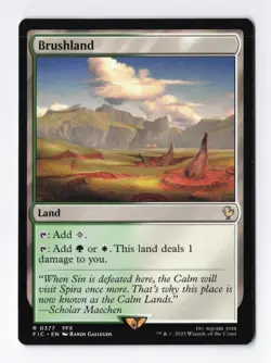 Brushland Rare Commander FINAL FANTASY MTG Magic the Gathering Card NM - Image 1
