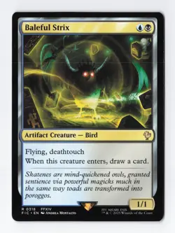 Baleful Strix Rare Commander FINAL FANTASY MTG Magic the Gathering Card NM - Image 1