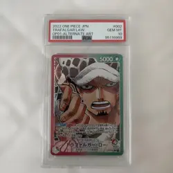 PSA10 Trafalgar Law OP01-002 Leader Parallel One Piece TCG Rare Card - Image 1