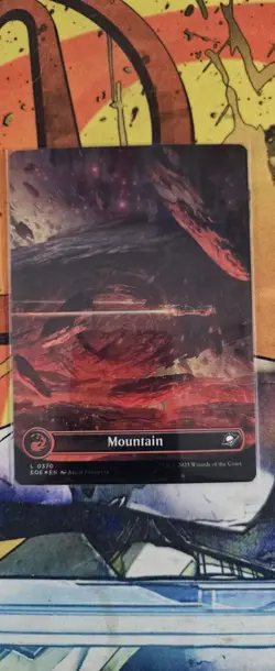 MTG Mountain (0370) (Borderless) (Galaxy Foil) Edge of Eternities - Image 1