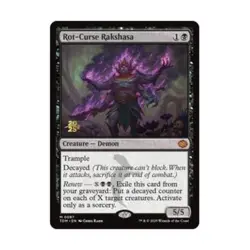 WOTC MtG Prerelease Promos Rot-Curse Rakshasa (MR) (Foil) NM - Image 1