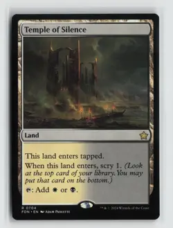 Temple of Silence 0704 Foundations FDN MTG Magic - Image 1