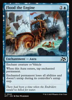 x1 Flood the Engine - Aetherdrift - NM - MTG - Image 1
