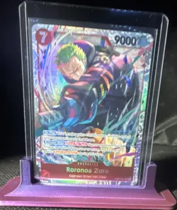 Bandai Roronoa Zoro EB04-007 Super Rare Foil 9000 Power Eng - Image 1