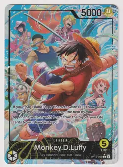 Monkey D Luffy Leader OP15-098 Leader Alt Art NM One Piece TCG English - Image 1