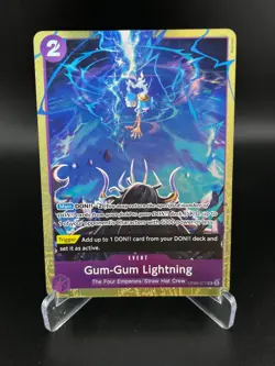 Gum-Gum Lightning Premium Collection Best Vol. 4 OP09-077 Promo One Piece NM - Image 1