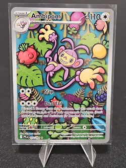 Ambipom 107/094 Phantasmal Flames Holo Illustration Rare NM Pokemon TCG Card - Image 1