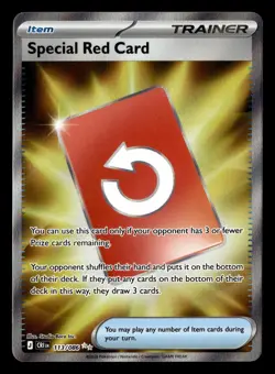 Special Red Card 113/086 Ultra Rare Chaos Rising Pokemon Card - Image 2