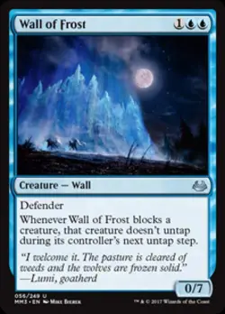 Wall of Frost -Foil Medium Play MTG Modern Masters 2017 - Image 1