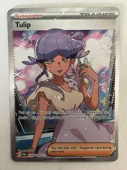 Tulip 244/182 Paradox Rift Full Art Ultra Rare Trainer Pokemon TCG Card NM - Image 1