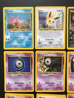 Complete Uncommon & Common Pokemon Neo Discovery set 37-75 Cards WOTC vintage - Image 2