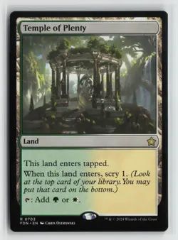 Temple of Plenty 0703 Foundations FDN MTG Magic - Image 1