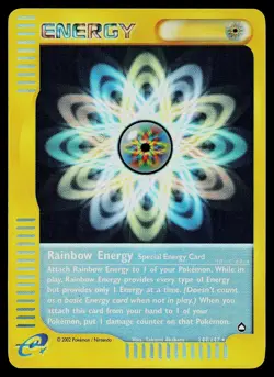 Pokemon Card - Rainbow Energy Aquapolis 144 Reverse Holo Rare - Image 1
