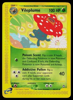 Pokemon Card - Vileplume Aquapolis 43 Rare - Image 1