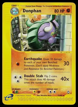Pokemon Card - Donphan Aquapolis 7 Rare - Image 1