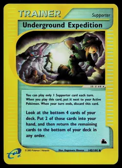 Pokemon Card - Underground Expedition Skyridge 140/144 Reverse Holo Uncommon - Image 1