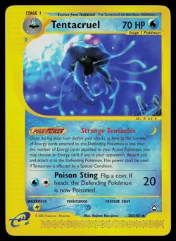 Pokemon Card - Tentacruel Aquapolis 38 Rare - Image 1