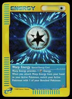 Pokemon Card - Warp Energy Aquapolis 147 Reverse Holo Uncommon - Image 1