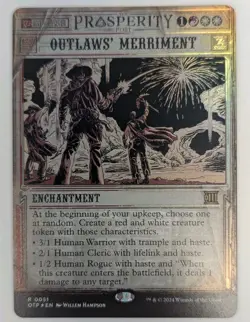 Outlaws' Merriment Outlaws of Thunder Junction: Breaking News Foil - MTG RARE - Image 1