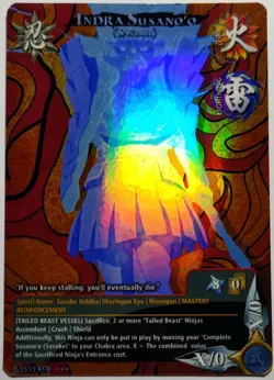Carte Naruto CCG Collectible Card Game 221 Foil neuf Prism Indra Susano’o - Image 1