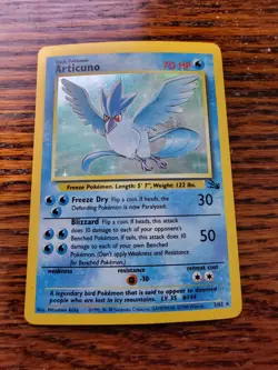 PL! - Articuno 2/62 Fossil Holo Rare Pokemon Card - Image 1