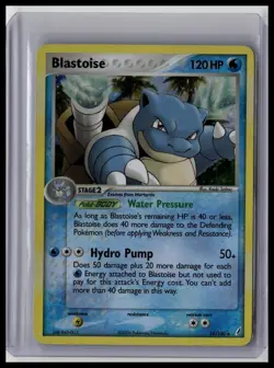 Blastoise 14/100 Deck Exclusive Holo Rare Card Pokemon EX Crystal Guardians - Image 1