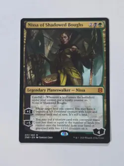 MTG Nissa of Shadowed Boughs Zendikar Rising NM Magic Card - Image 1