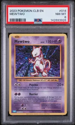 POKEMON CLB-TRADING CARD GAME CLASSIC BLASTOISE & SUICUNE EX DECK MEWTWO PSA 8 - Image 1