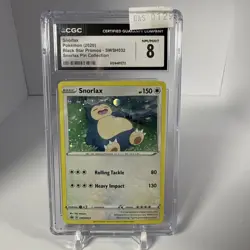 2020 Sword & Shield Promo Cards Snorlax SWSH032 Holo Rare English CGC 8 - Image 1