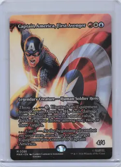 CAPTAIN AMERICA, FIRST AVENGER (BORDERLESS) 88 MARVEL UNIVERSE MTG NM/M - Image 1